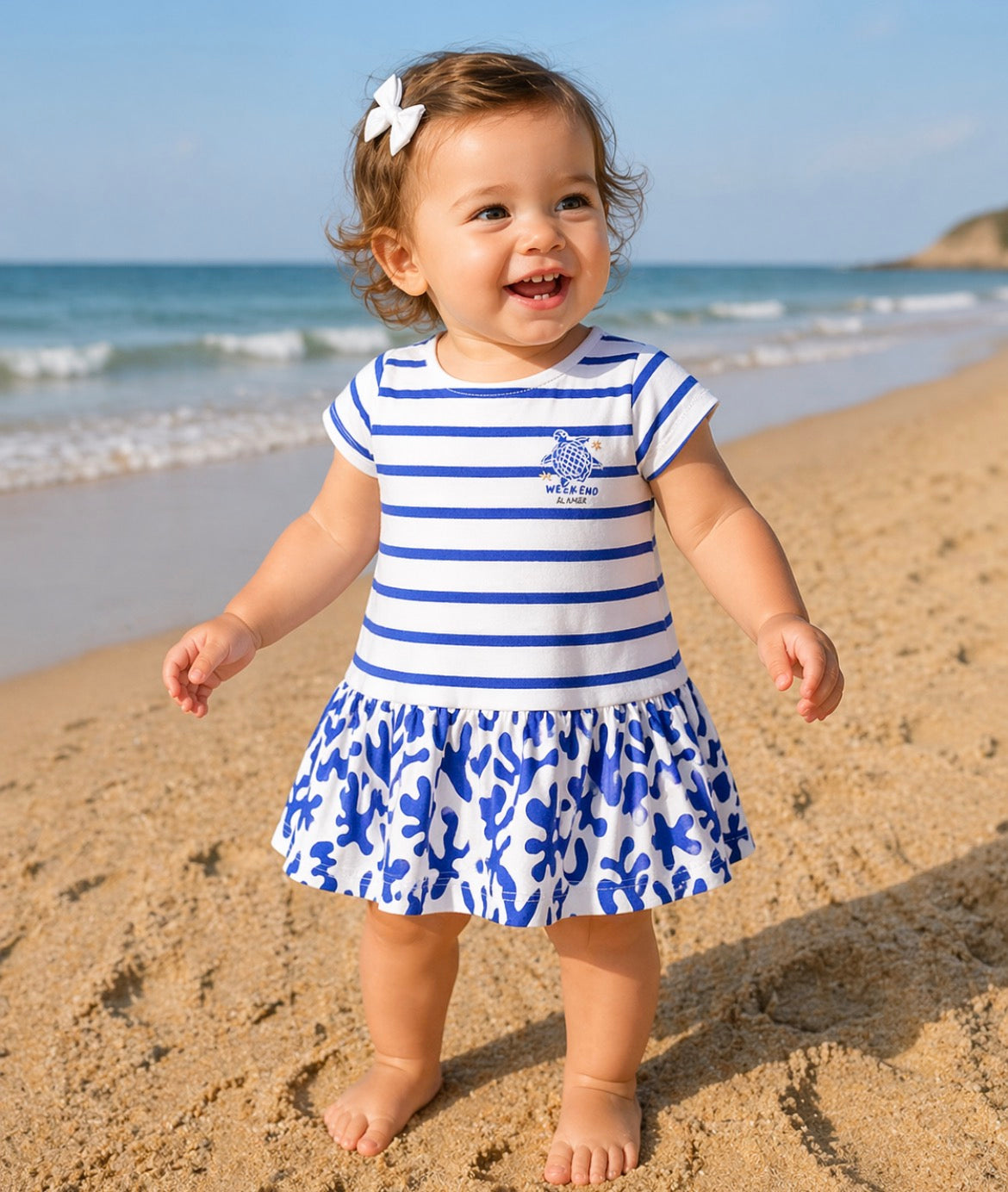 Weekend a la mer Baby Girl MARINA Dress
