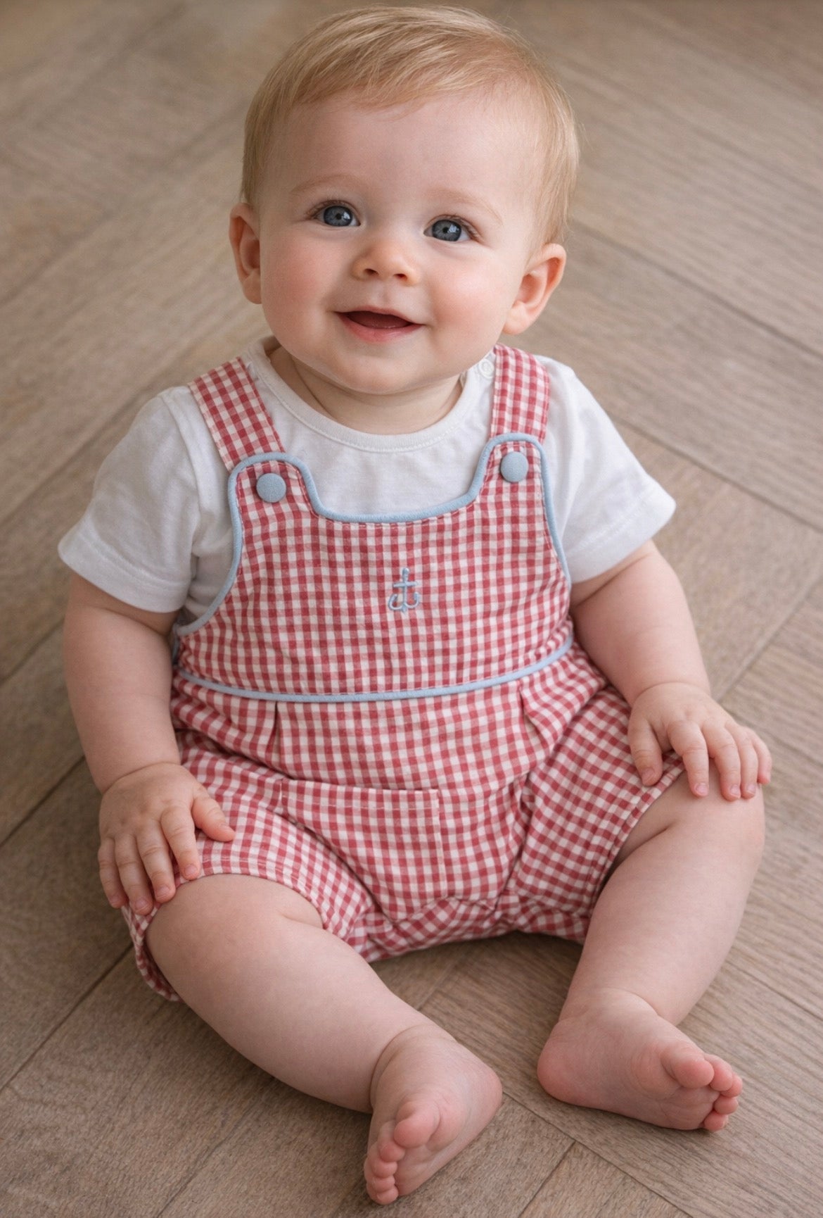 Deolinda Baby Boy Aura Dungaree & t-shirt set