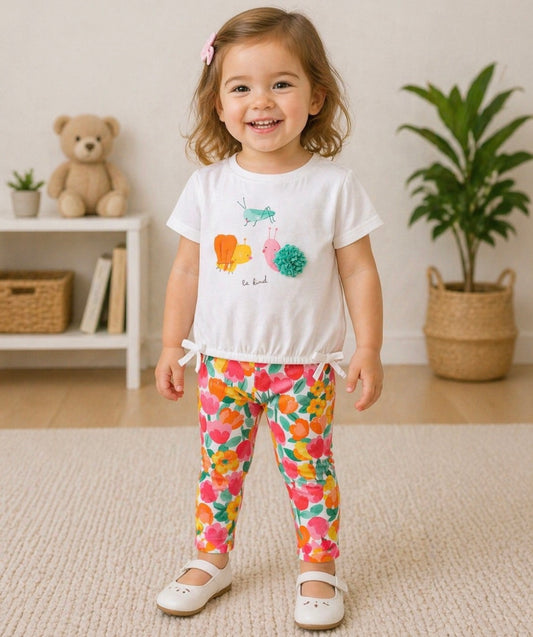 Mayoral Baby Girl Hibiscus Legging set