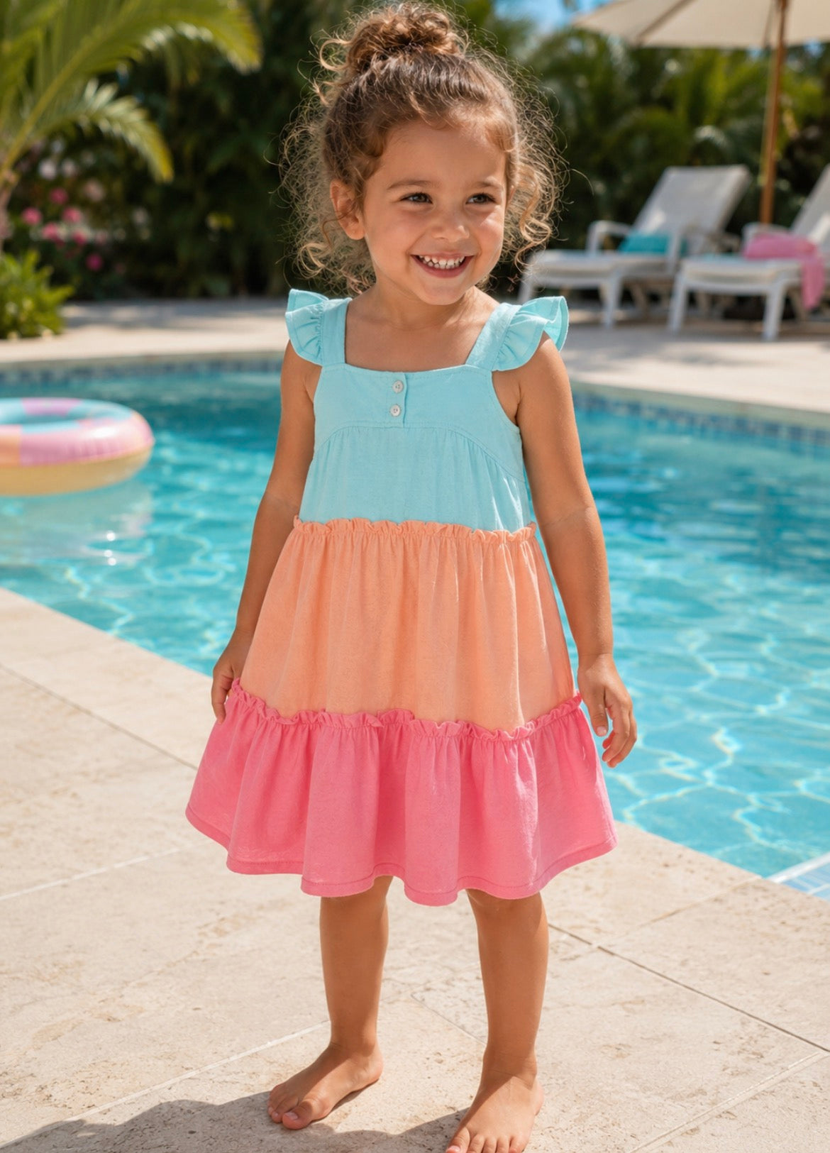 Boboli Beach Days Knit dress for girl
