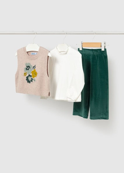 Mayoral  Baby Girl 3 Pc Set     Green