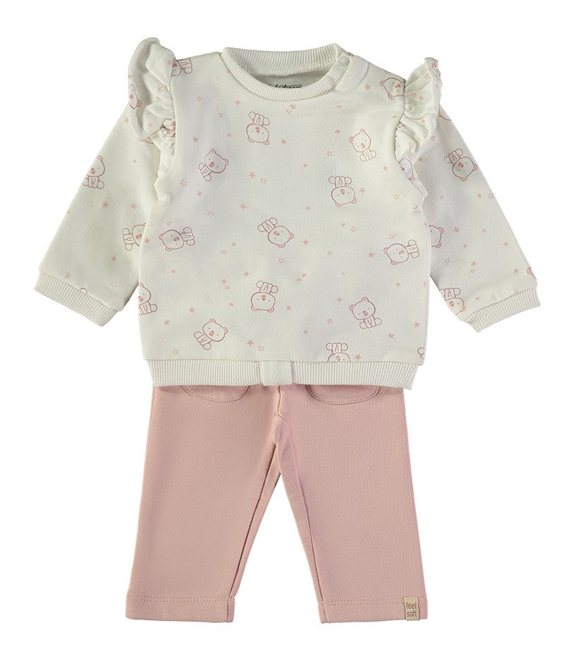 BABYBOL BABY'S 2 PCS SET OFF WHITE