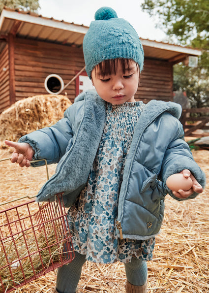 Mayoral Baby Girl Reversible jacket, Perfect outerwear