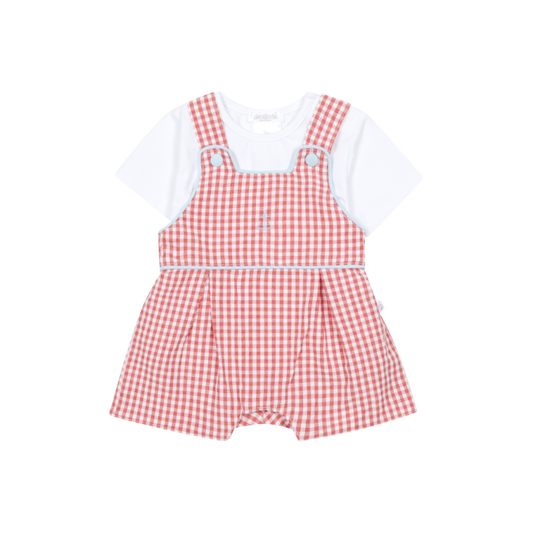 Deolinda Baby Boy Aura Dungaree & t-shirt set
