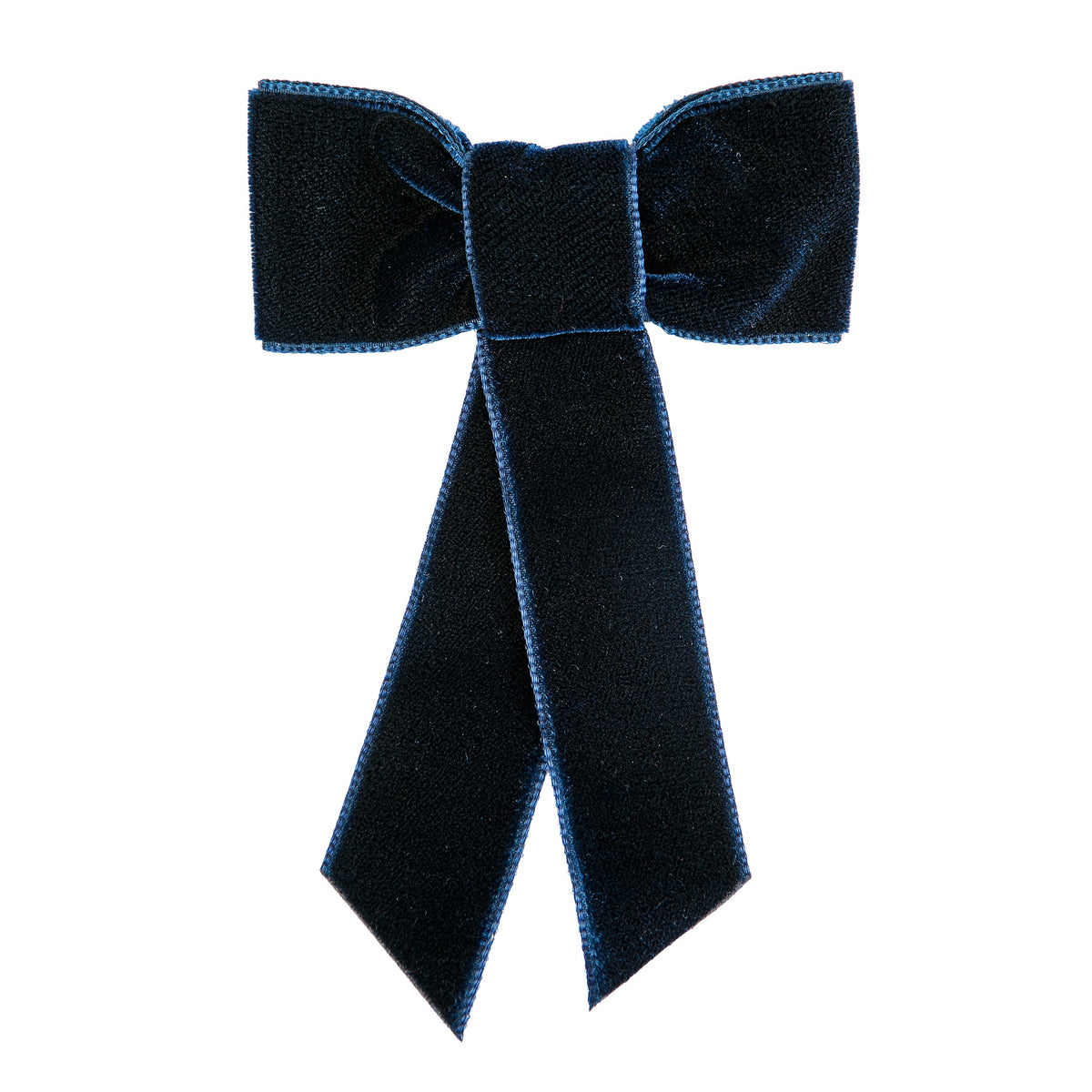 Condor Coquette hair clip with velvet bow - 480                           Navy Blue