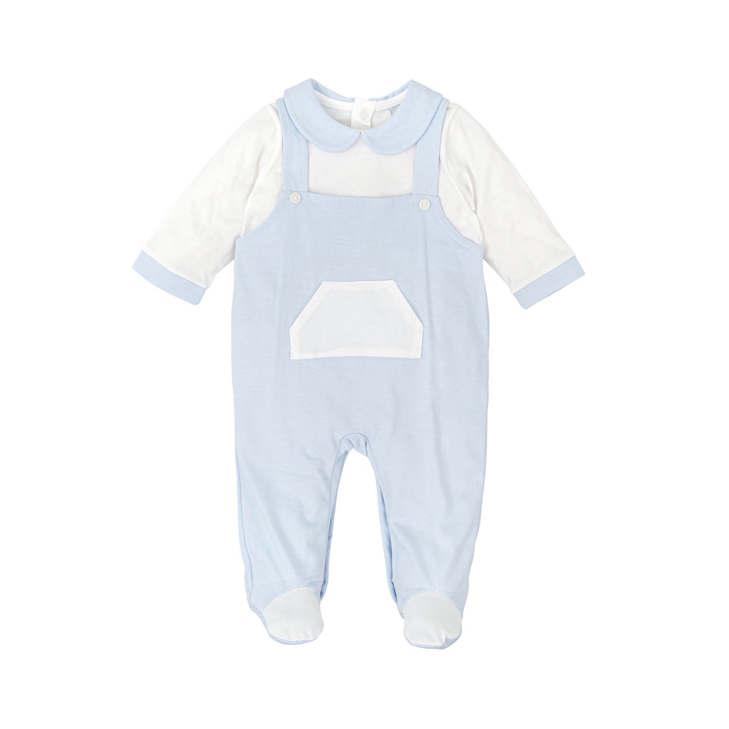 Babidu Babygrow with Faux Dungaree Design 10219