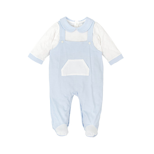 Babidu Babygrow with Faux Dungaree Design 10219