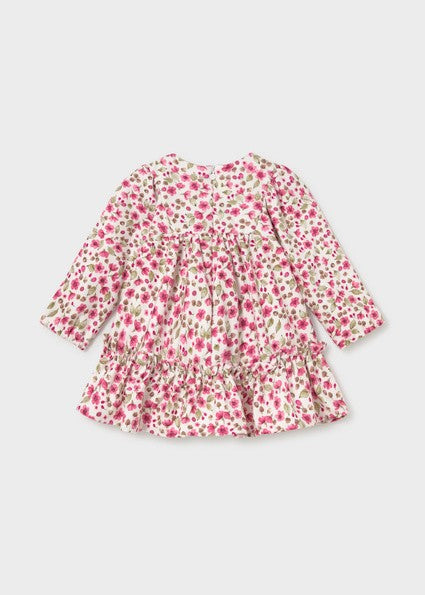 Mayoral Printed velvet dress         Petal