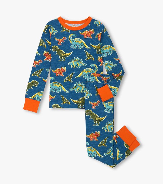 Hatley Dino Roar Stretch Cotton Pyjama Set