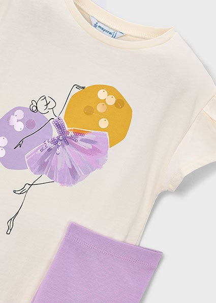 Mayoral Girl Leggings set  Lilac