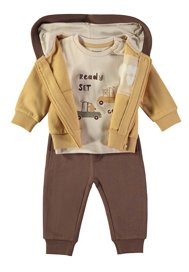 BABYBOL BABY'S 3 PCS SET MUSTARD