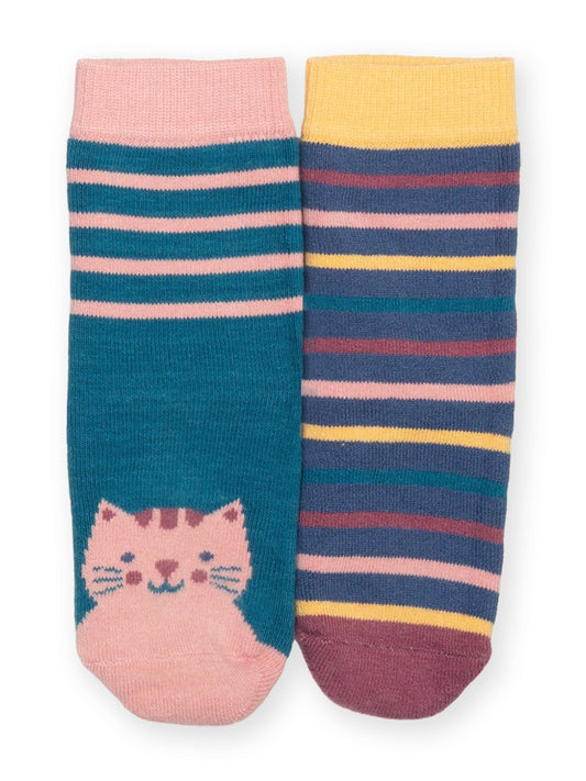 Kite Misty The Cat Grippy Socks Multi