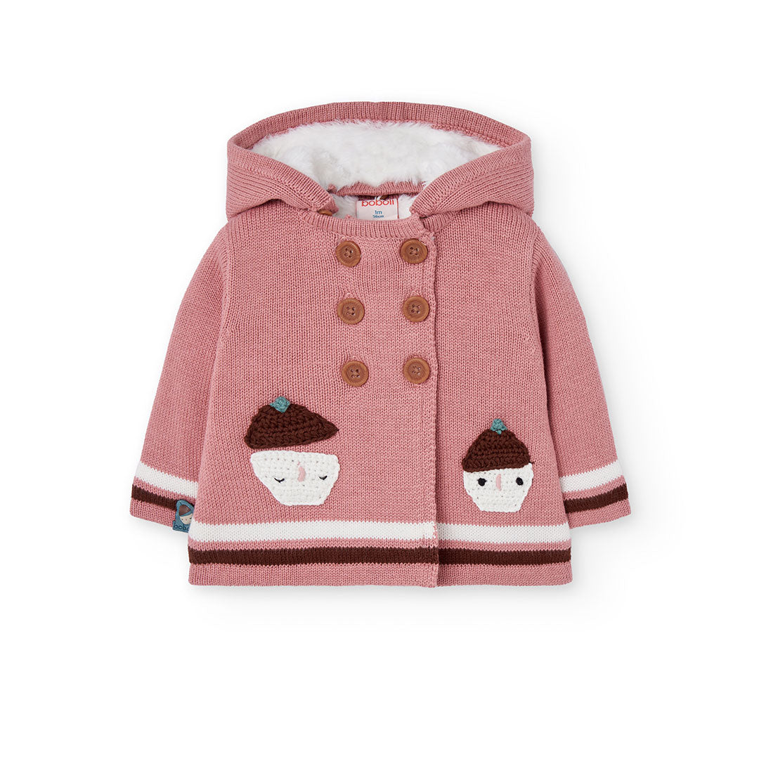 Boboli Baby Girl Knitwear Jacket, Perfect Outerwear