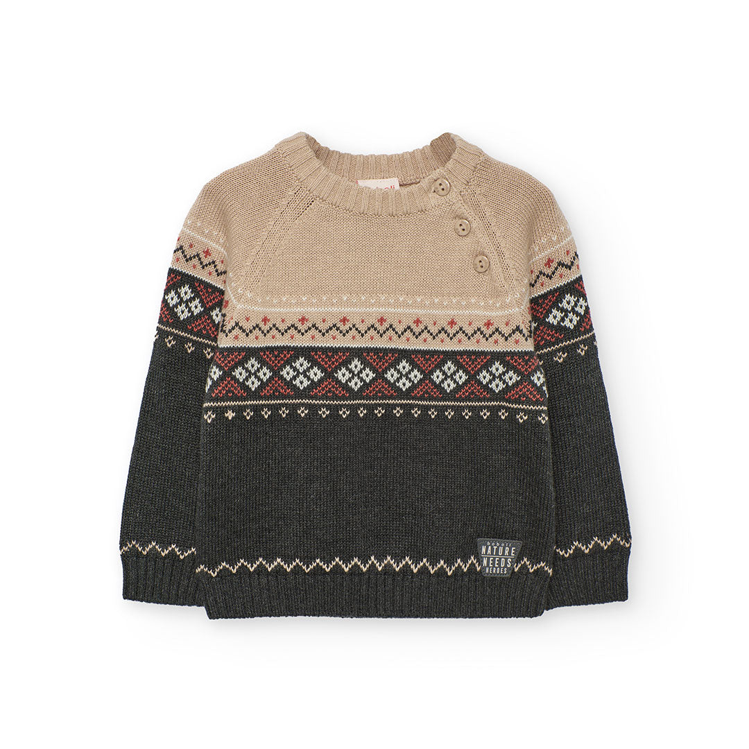 Boboli Boy Knit Sweatshirt