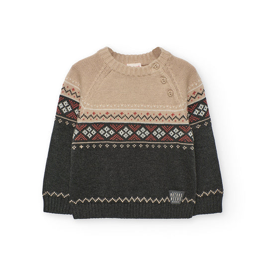 Boboli Boy Knit Sweatshirt