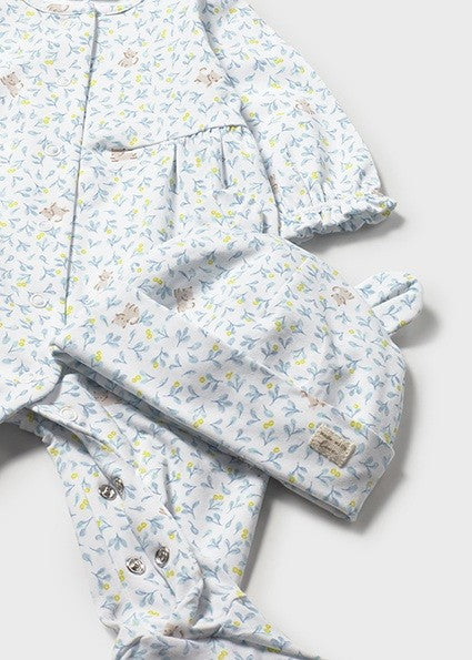 Mayoral Babygrow and hat set
