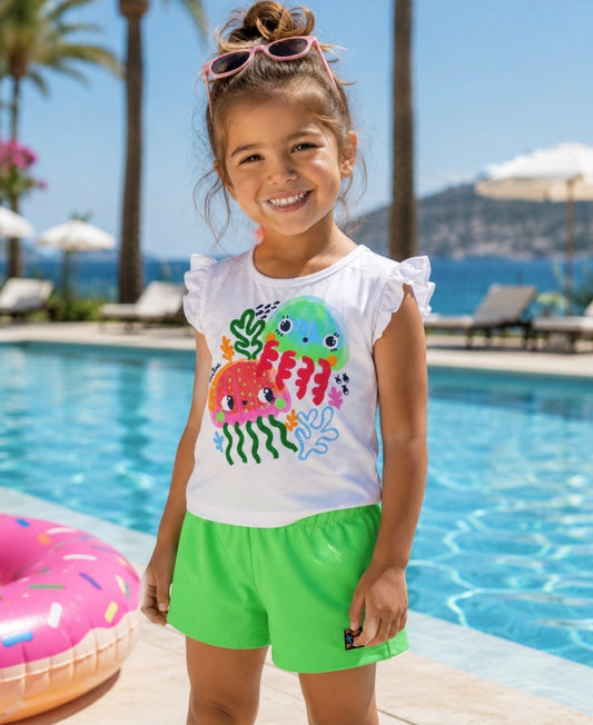 Tuc Tuc Girl Moonlight Splash T-shirt and Shorts Set