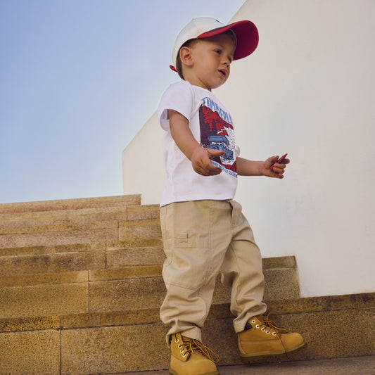 TIMBERLAND BABY BOY PALE STONE TROUSERS