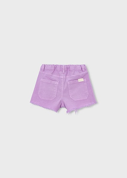 Mayoral Girl Basic Lilac twill shorts