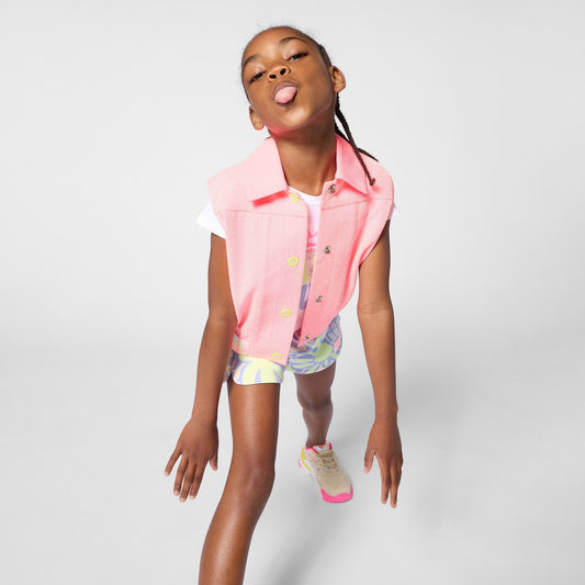BILLIEBLUSH SLEEVELESS JACKET FUSCHIA