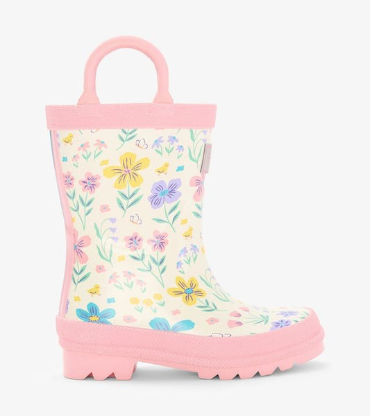 Hatley little garden chicks rain boots with handles