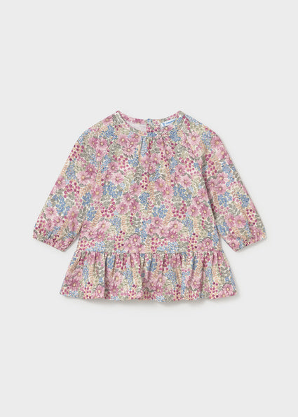 Mayoral  Floral Printed dress in Mauve