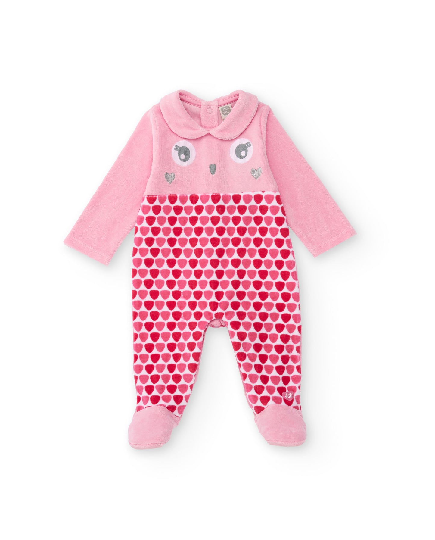 Tuc Tuc Funny Owl VELVET ROMPERS MAUVE