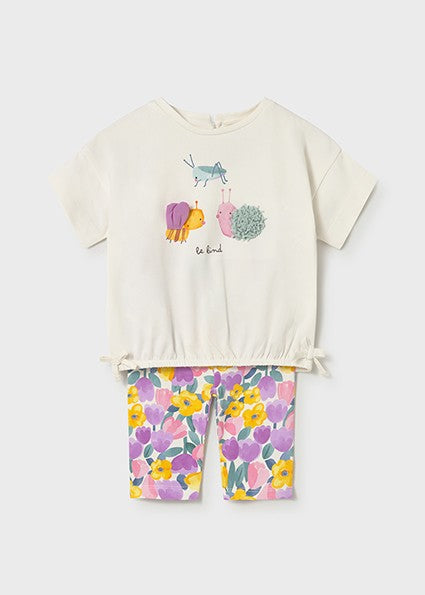 Mayoral Baby Girl Lilac Leggings set