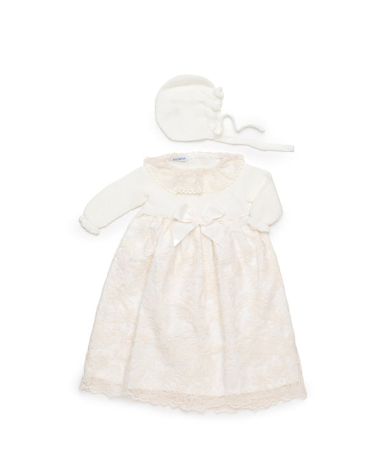 JULIANA - Lace Baby Ceremony Gown  Cream