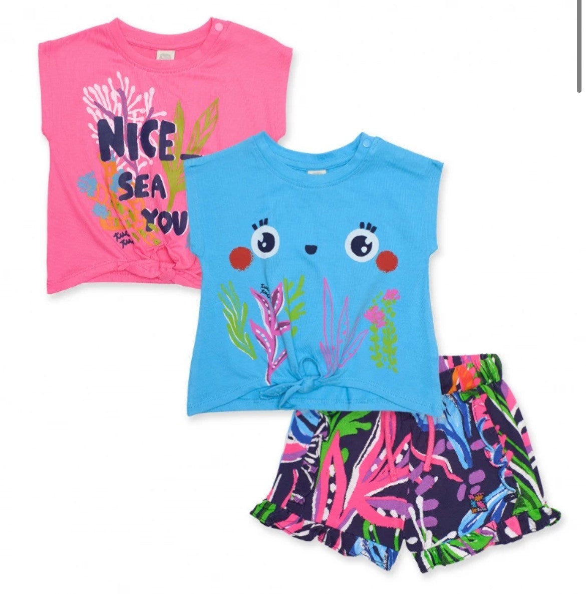 Tuc Tuc GIRL MOONLIGHT SPLASH 2 JERSEY T-SHIRT AND SHORTS SET
