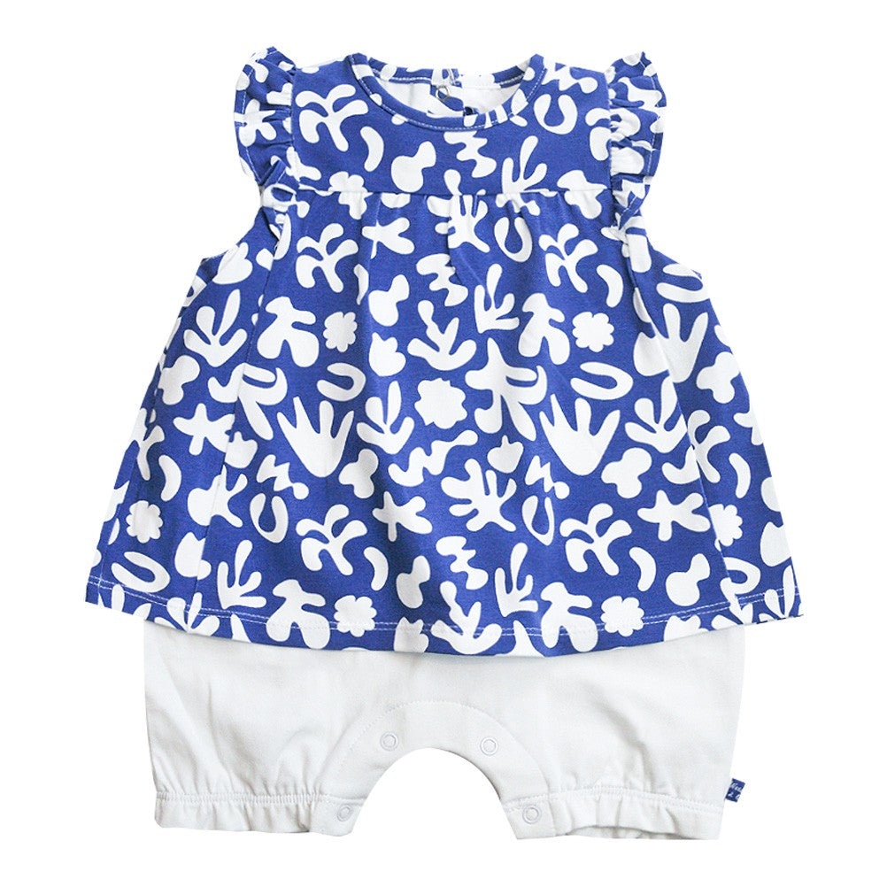 Weekend a la mer Baby Girl DORIANE Romper with sea print
