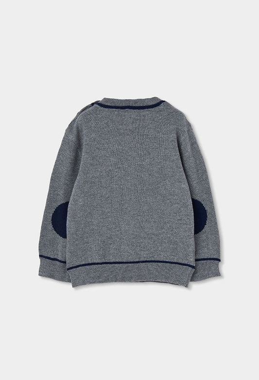 Boboli Boy Grey Knit Pullover