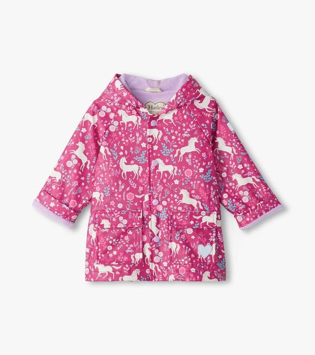 Hatley Unicorn Forest Snap Rain Coat