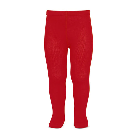Condor Plain stitch basic tights  - 550                                             Red