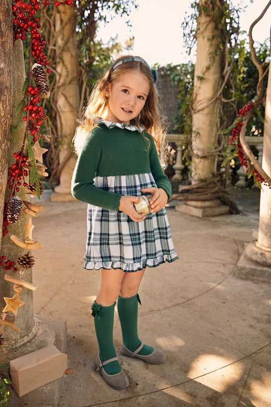 Juliana Knitted Dress in Green