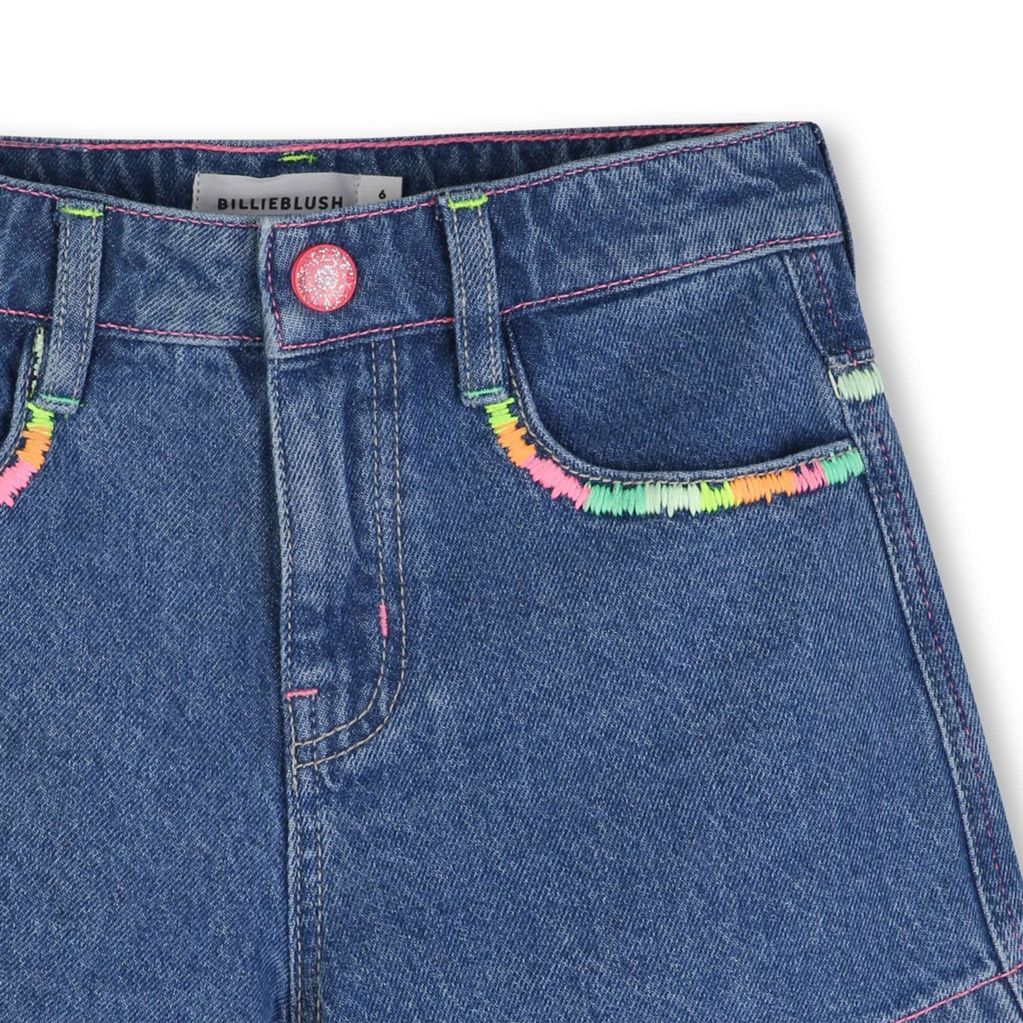 BILLIEBLUSH DENIM SHORTS DOUBLE STONE+BROSSAGE