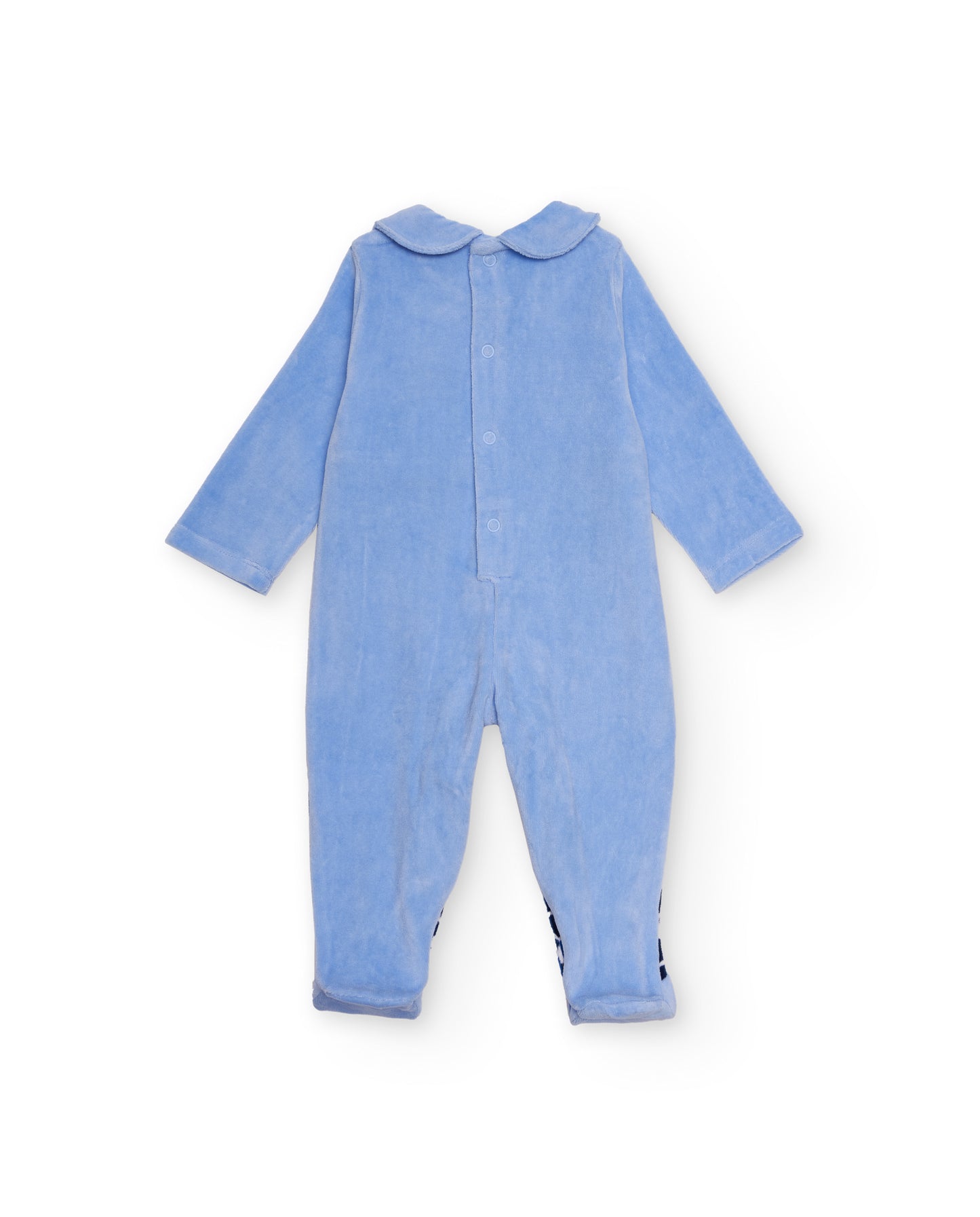 Tuc Tuc Funny Owl VELVET ROMPERS BLUE