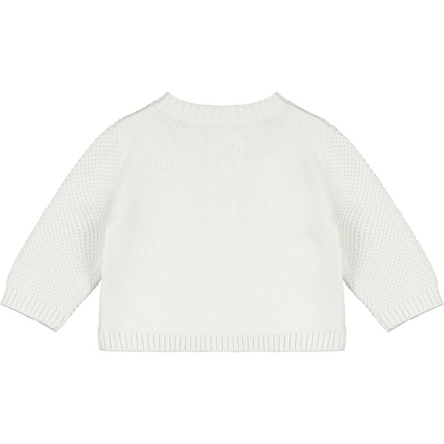 EMILE ET ROSE CYPRESS WHITE CARDIGAN