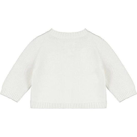 EMILE ET ROSE CYPRESS WHITE CARDIGAN