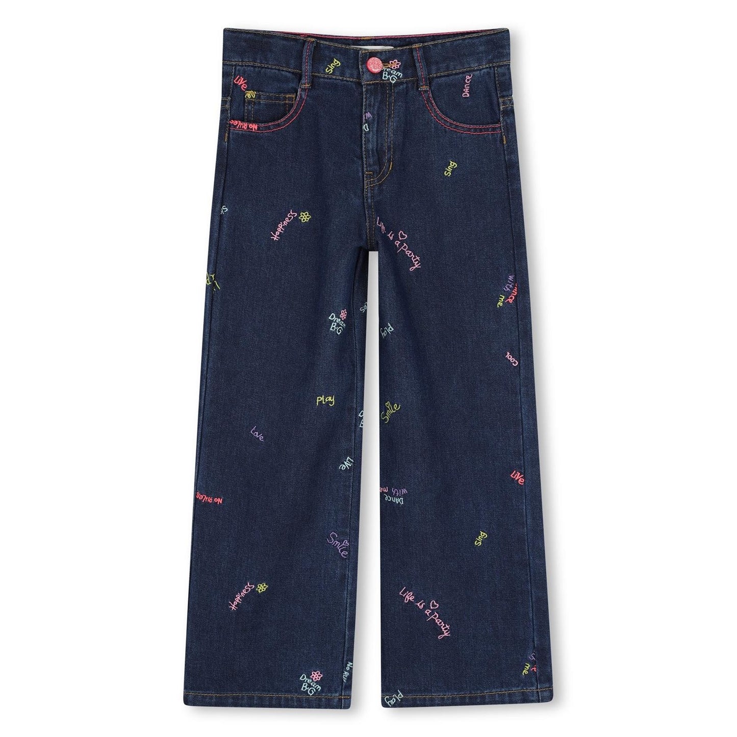BILLIEBLUSH Denim Jeans With fun Embroidery