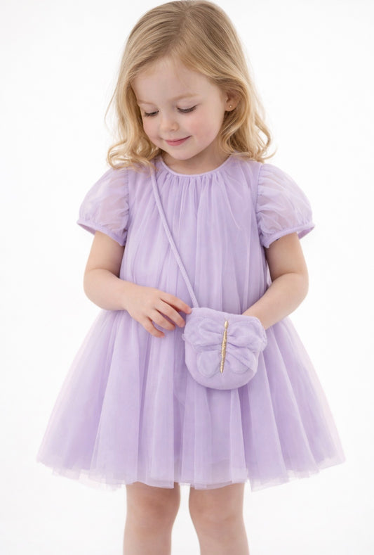 Mayoral Baby Girl tulle dress with bag
