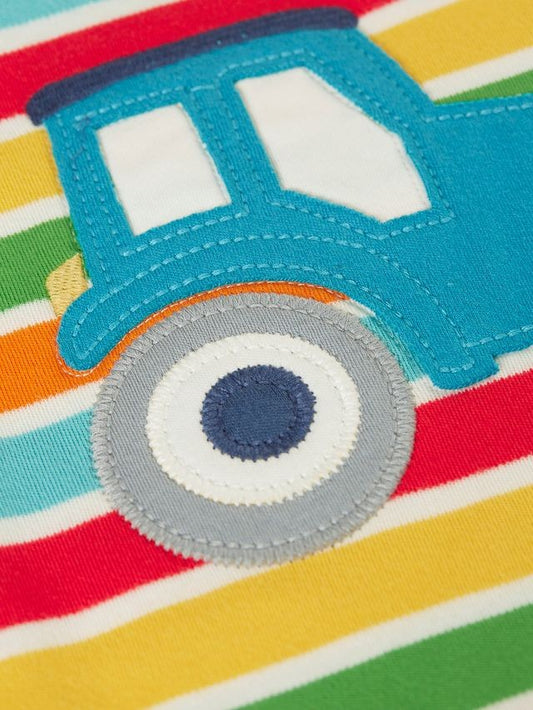 FRUGI BOBSTER APPLIQUE T-SHIRT RAINBOW