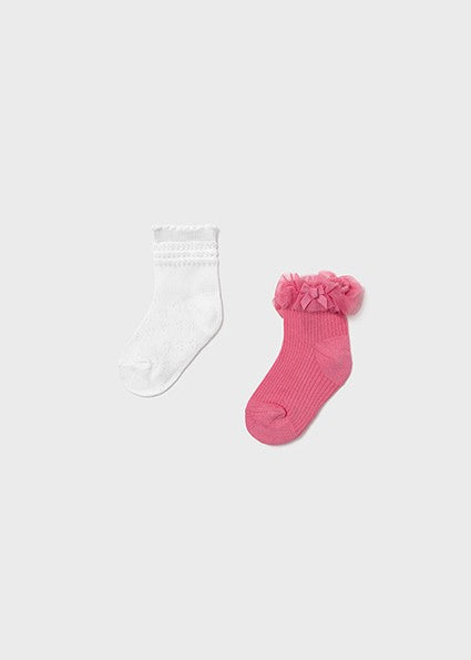 Mayoral 2-pack of dress socks for baby girl