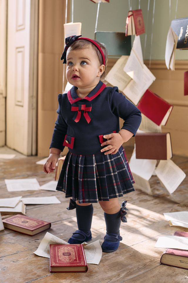 Patachou Baby Girl Navy Dress