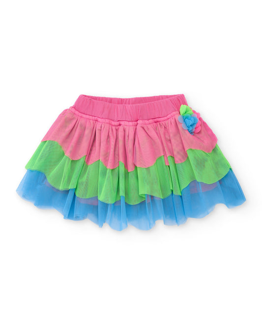 Tuc Tuc GIRL Multicoloured mesh ra-ra skirt