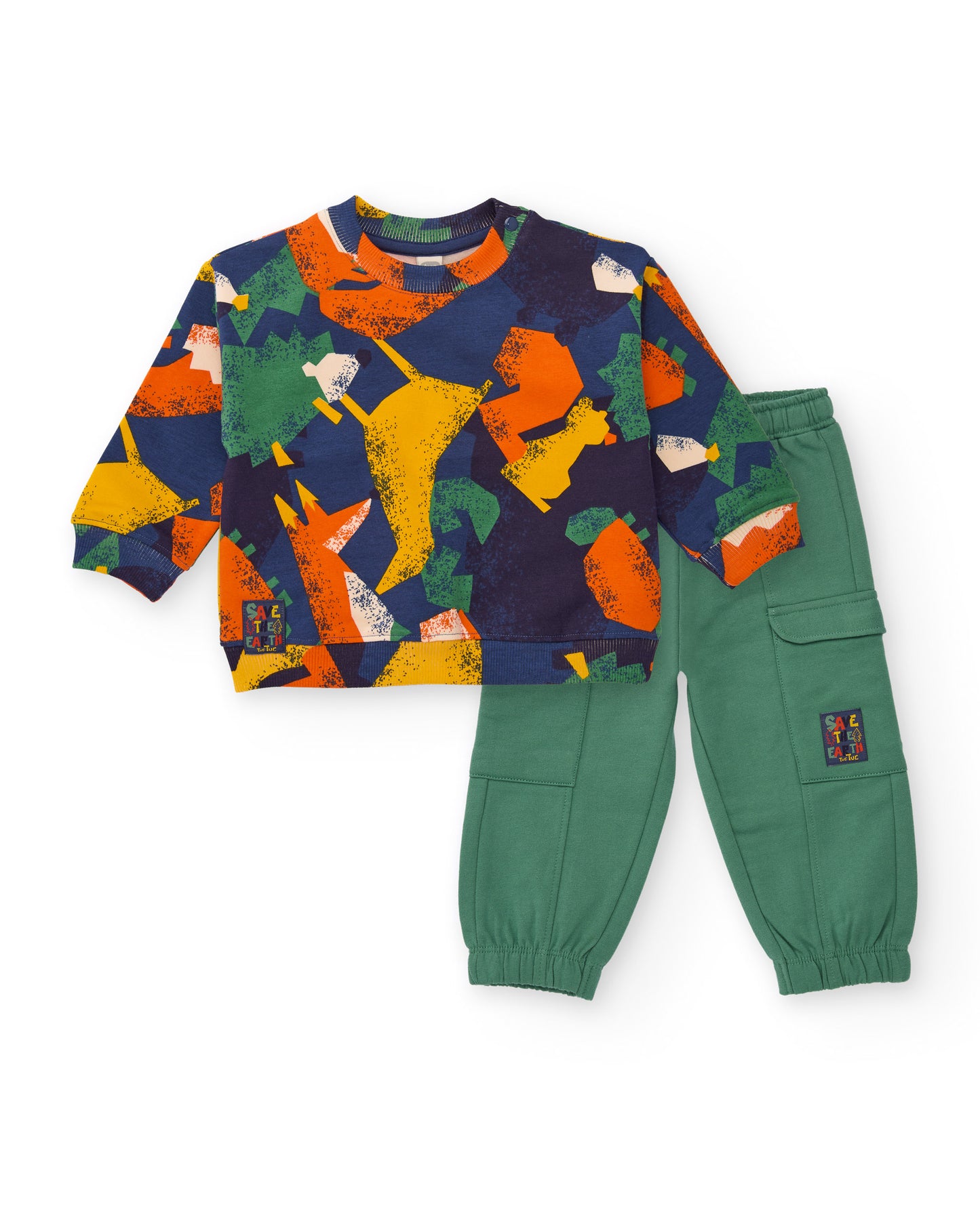 Tuc Tuc Natureland PLUSH SWEATSHIRT AND TROUSERS ORANGE