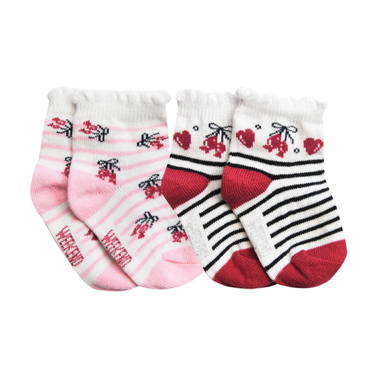 Weekend a la mer CHERIEDAMOUR socks with white and candy designs