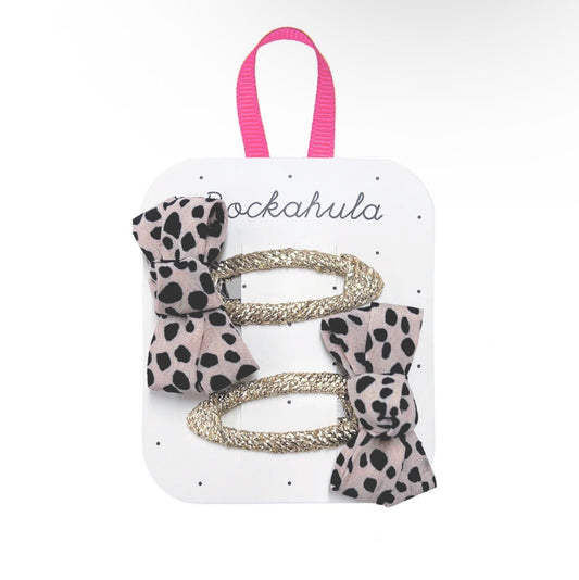Rockahula Leopard Love Twisty Bow Clips