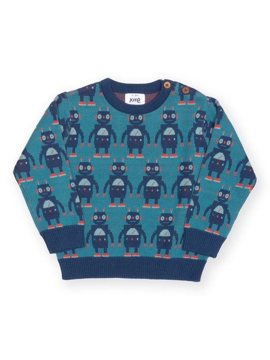 Kite Rob The Bot Jumper Blue