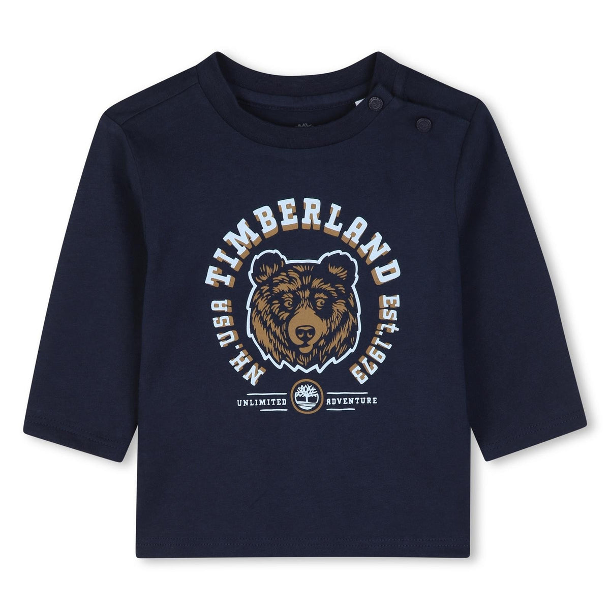 TIMBERLAND LONG SLEEVE T-SHIRT in NAVY